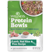 Wellness Protein Bowls Lamb, Red Rice & Peas Recipe Adult Whole Meat Wet Dog Food - Front