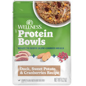 Wellness Protein Bowls Duck, Sweet Potato & Cranberries Recipe Adult Whole Meat Wet Dog Food - Front
