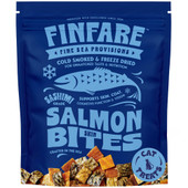 Finfare Sashimi Grade Salmon Skin Bites Cold Smoked & Freeze-Dried Cat Treats - Front
