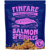 Finfare Sashimi Grade Salmon Sprinkles Cold Smoked & Freeze-Dried Cat Food Topper - Front