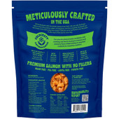 Finfare Sashimi Grade Salmon Crumbles Smoked & Freeze-Dried Dog Food Topper - Back