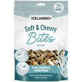 Icelandic+ Soft & Chewy Bites Trout Raspberry & Kelp Recipe Cat Treats - Front