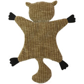 Fetch Your Own Adventure Flat Squirrel Crinkle Plush Dog Toy - Back