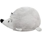 Fetch Your Own Adventure Gray Hedgehog Soft Plush Dog Toy - Front/ Side