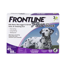 Frontline Plus Flea & Tick Treatment for Dogs & Puppies (45-88 lbs.) - Front