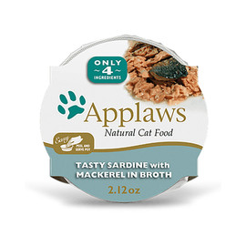 Applaws Tasty Sardine w/ Mackerel in Broth Cat Food Pot - Front