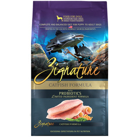 Zignature Limited Ingredient Catfish w/ Probiotics Formula Dry Dog Food - Front