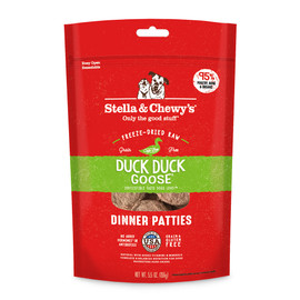 Stella & Chewy's Duck Duck Goose Patties Freeze-Dried Raw Dog Food