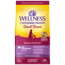 Wellness Complete Health Small Breed Age Advantage Dry Dog Food - Front