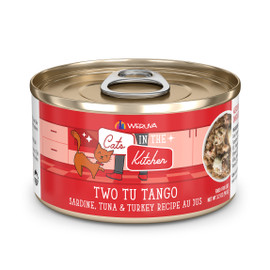 Weruva Cats in the Kitchen Two Tu Tango Sardine, Tuna & Turkey Recipe Au Jus Canned Cat Food