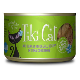 Tiki Cat Papeekeo Luau Ahi Tuna & Mackerel Canned Cat Food - Front