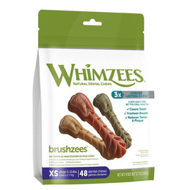 Whimzees Brushzees Dog Dental Chews - Front