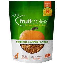 Fruitables Pumpkin & Apple Flavor Baked Dog Treats - Front