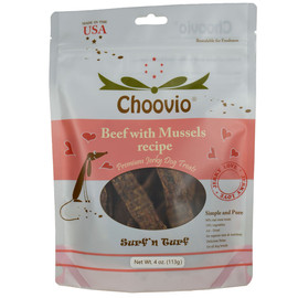 Choovio Beef with Mussels Dog Treats - Front