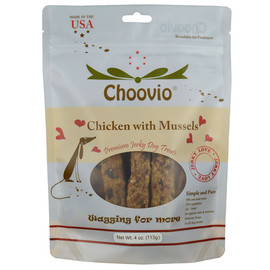 Choovio Chicken with Mussels Dog Treats - Front