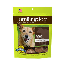 Herbsmith Smiling Dog Beef Freeze-Dried Dog Treats - Front