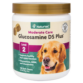 NaturVet Glucosamine DS Plus Level 2 Soft Chews for Dogs and Cats 