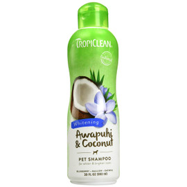 TropiClean Awapuhi & Coconut Whitening Pet Shampoo 
