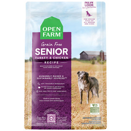 Open Farm Grain Free Senior Turkey & Chicken Recipe Dry Dog Food - Front