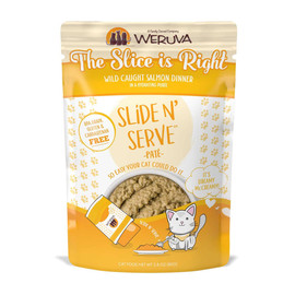  Slide N' Serve The Slice is Right Wild Caught Salmon Dinner Wet Cat Food - Front