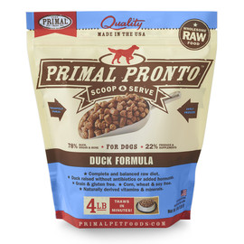 Primal Pronto Raw Frozen Canine Duck Formula Dog Food - Front
