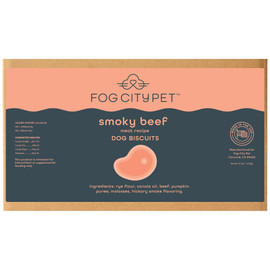 Fog City Pet Smoky Beef Meat Recipe Dog Biscuits - Front