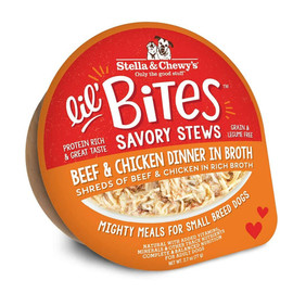 Stella & Chewy's Lil' Bites Savory Stews Beef & Chicken Dinner in Broth Wet Dog Food - Front