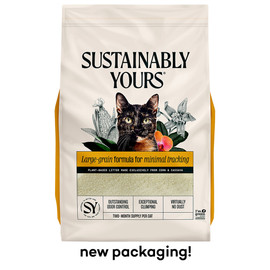 Sustainably Yours Large-Grain Formula Plant-Based Cat Litter - Front