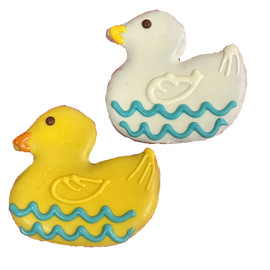 Pawsitively Gourmet Spring Rubber Ducky Cookie Dog Treat - Front