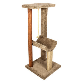 Pet Food Express CatWare Kitty Cat w/ Rope Cat Tree - Front