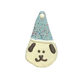Pawsitively Gourmet Blue Birthday Pup Dog Cookie - Front