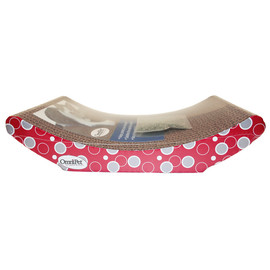 OmniPet Crescent Bubble Lounge Cat Scratch Pad - Front