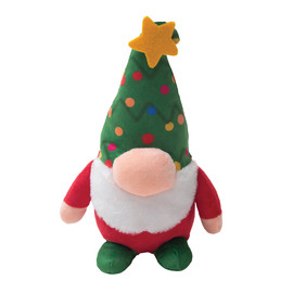 Snugarooz Holiday Holmes the Gnome Plush Dog Toy - Front
