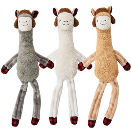 Spot Holiday Llama Plush Dog Toy, Assorted Colors - Front
