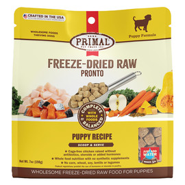 Primal Freeze-Dried Raw Pronto Puppy Recipe Dog Food - Front, 7 oz