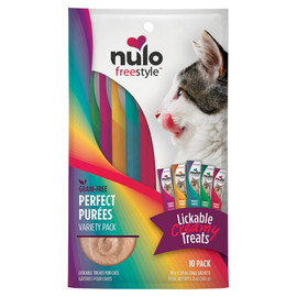 Nulo Freestyle Perfect Purees Variety Pack Lickable Cat Treats, 10-Pack - Front