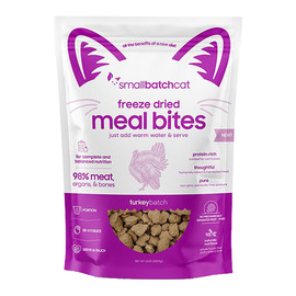 Smallbatch Turkeybatch Meal Bites Freeze-Dried Cat Food - Front
