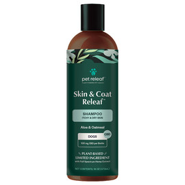 Pet Releaf Skin & Coat Releaf Itchy & Dry Skin w/ Aloe & Oatmeal Dog CBD Shampoo - Front