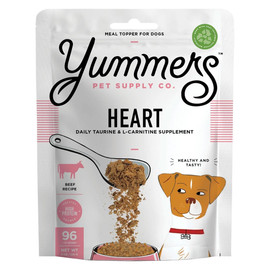 Yummers Heart Daily Taurine & L-Carnitine Supplement Beef Recipe Dog Food Topper - Front