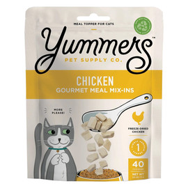 Yummers Chicken Gourmet Meal Mix-Ins Freeze-Dried Cat Food Topper - Front