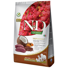 Farmina N&D Quinoa Skin & Coat w/ Venison, Quinoa, Coconut & Turmeric Recipe Adult All Breeds Dry Dog Food - Front