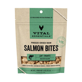 Vital Essentials Salmon Bites Freeze-Dried Raw Cat Treats - Front