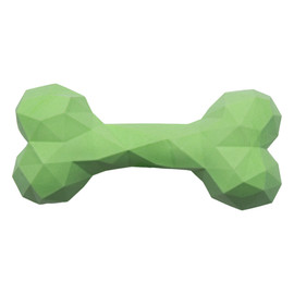Snugarooz Green Snugz Craft Bone Chew Dog Toy - Front