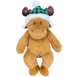 Multipet Holiday Moose Plush Dog Toy - Front