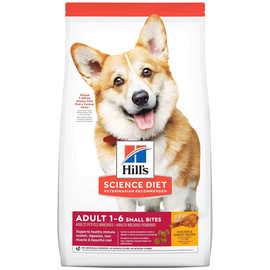 Hill's Science Diet Small Bites Chicken & Barley Recipe Adult 1-6 Premium Dry Dog Food - Front
