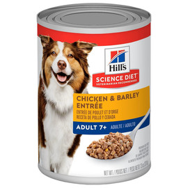 Hill's Science Diet Chicken & Barley Entrée Adult 7+ Premium Canned Dog Food - Front
