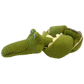 Fog City Pet Twisties Crocodile Plush Dog Toy - Front