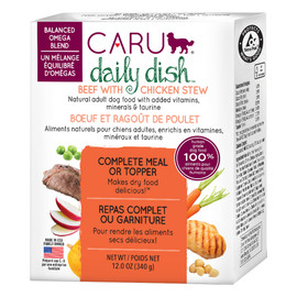 Caru Daily Dish Beef w/ Chicken Stew Wet Dog Food - Front