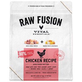 Vital Essentials Raw Fusion Chicken Entrée Patties Frozen Raw Dog Food - Front