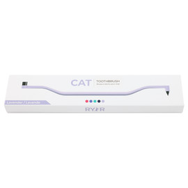 RyerCat Lavender Dual Sided Cat Toothbrush - Front